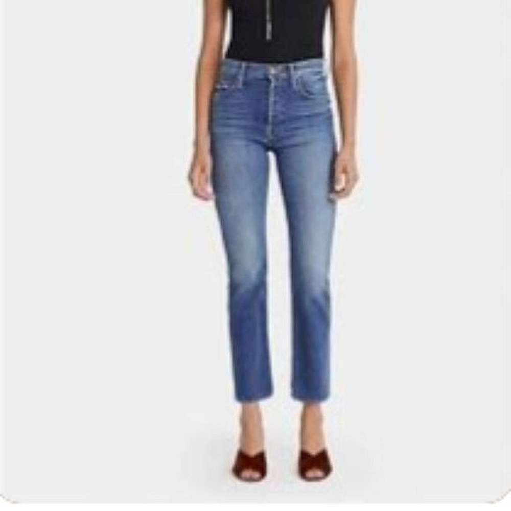 MOTHER High Rise Blue Jeans
